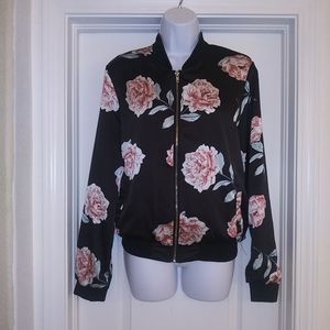 New Look Black Floral Pattern Jacket